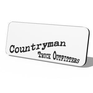 Countryman Truck Outfitters Plastic Logo Only Badge