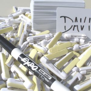Blank Dry/Erase Name Tags