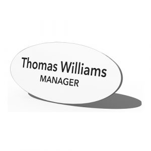 Oval-Name-Logo-White-Plastic-Manager-Badge