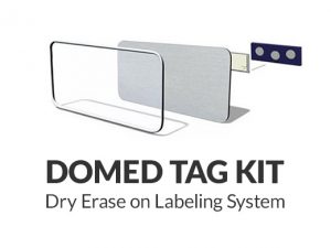 Domed Tag Kit Dry Erase or Labeling System