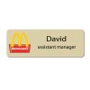 McDonalds Manager Name tags