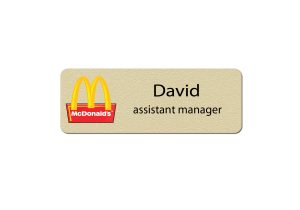 McDonalds Manager Name tags