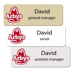 Arbys Name Badges