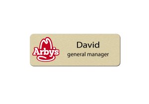Arbys Manager Name Badges
