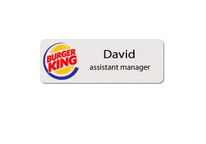 Burger King Employee Name Tags