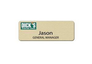 Dick's Sporting Goods Manager Name Tags and Badges