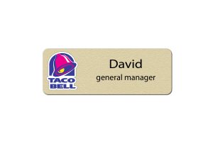 Taco Bell Manager Name tags
