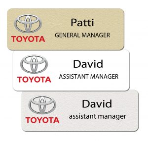 Toyota Name Badges