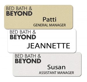 Bed Bath and Beyond Name Badges
