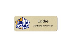 White Castle Manager Name Badges